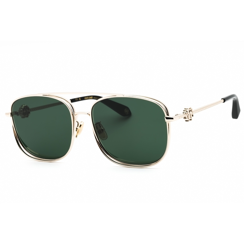 Roberto Cavalli 580840 Sunglasses Light Gold Metal Rectangular